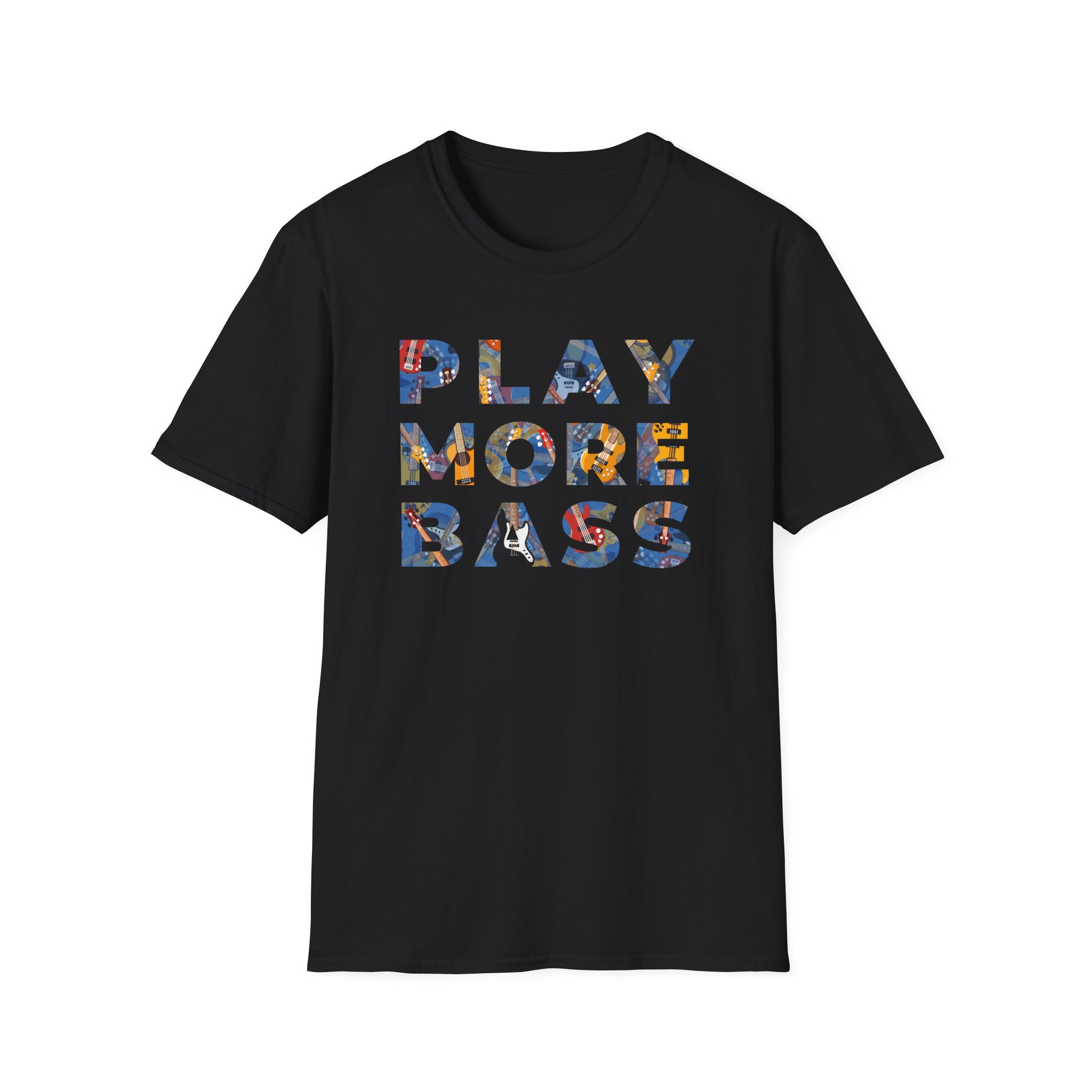 Play More Bass (Unisex Softstyle T-Shirt)