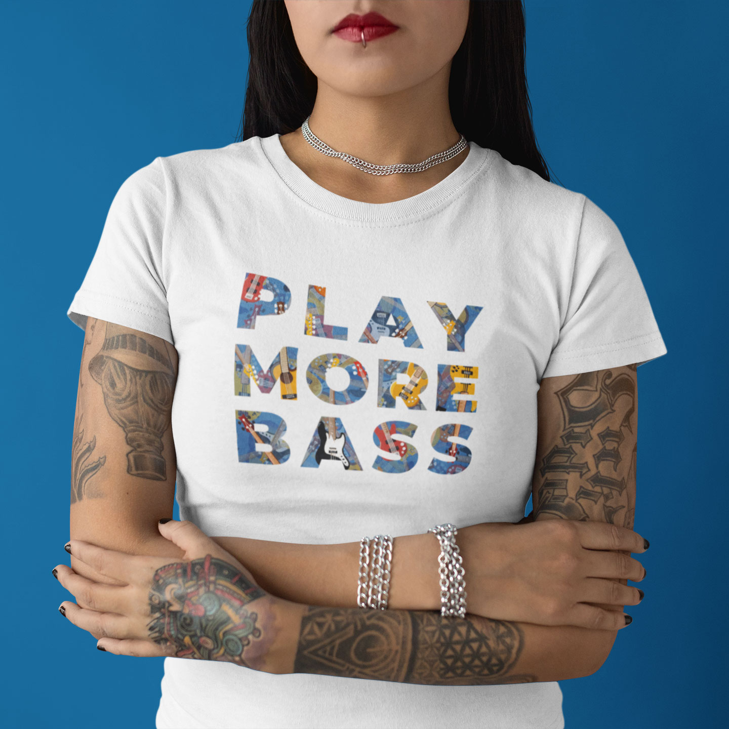 Play More Bass (Women's Cotton Tee)